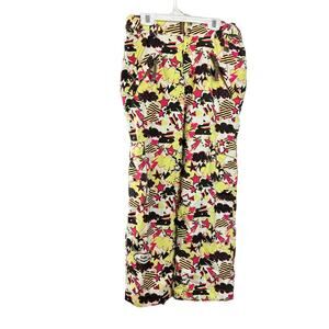 Ride snowboards waterproof pants Yellow patterned